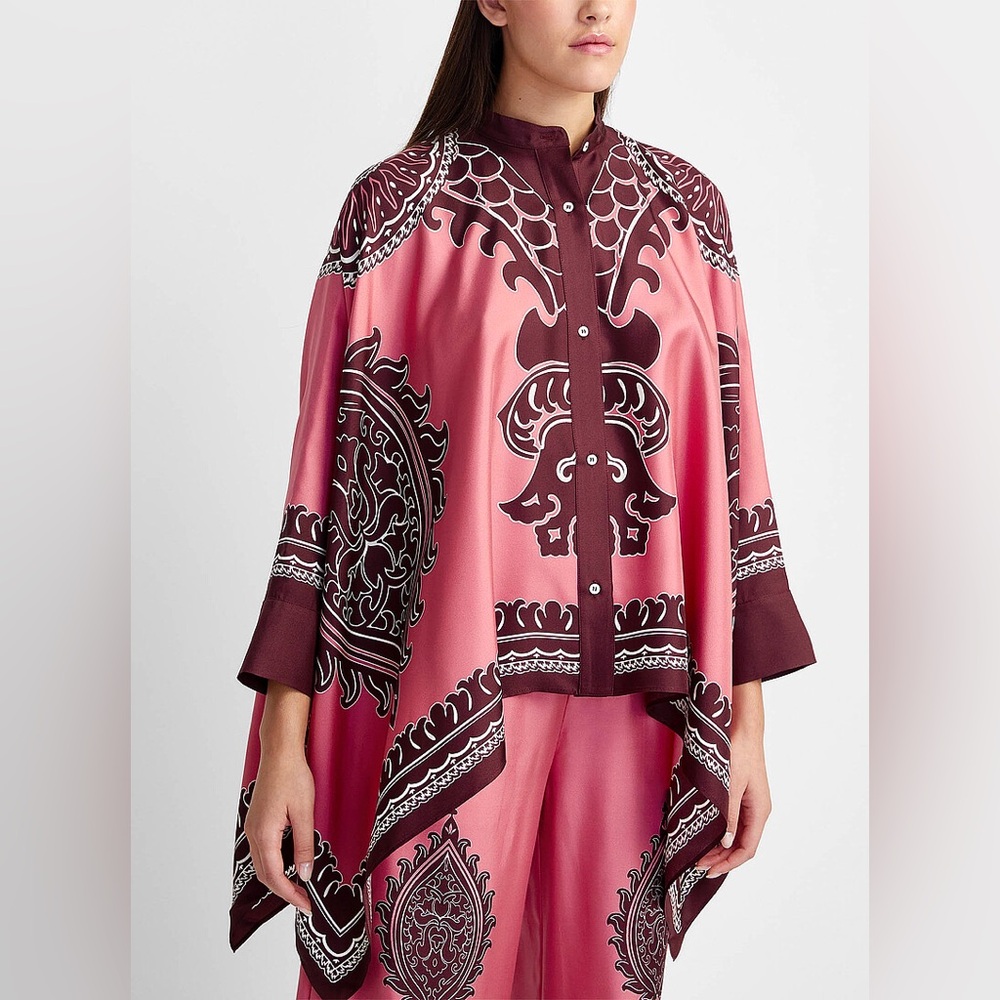 NWT la double J Oltrarno Placée scarf-style blouse small